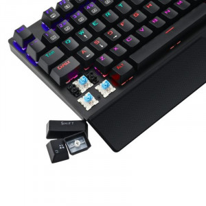 Tastatura Gaming T-DAGGER Destroyer Mecanica, Taste fara conflict, Iluminare LED RGB, Taste durabile (double shot inject) - Img 7