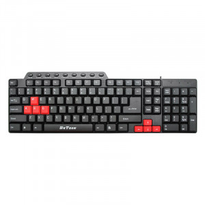 Tastatura multimedia DeTech DE6086, USB, 9 butoane multimedia, negru - Img 1