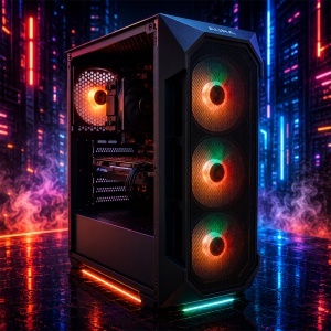 Calculator Gaming Aura V15, Intel Core i5 10400F pana la 4.3GHz, TZ590-BTC DUO, 16GB DDR4, SSD 256GB, HDD 1TB, GTX 1660 Ti 6GB GDDR6