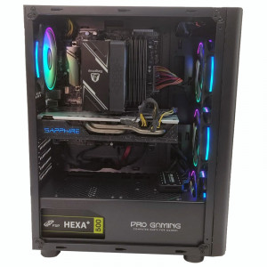 Calculator Gaming Blaze V1, Intel Core i7 6700k 4GHz, Z170M PLUS, 16GB DDR4, SSD 256GB, HDD 1TB, RX 580 4GB DDR5, Telecomanda RGB - Img 3