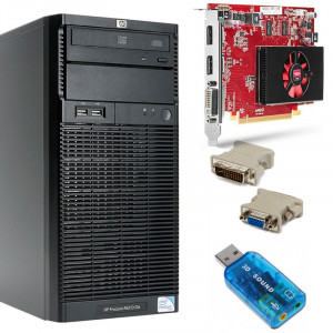 Calculator HP Proliant ML110 G6, Intel Core i5 650 3.2GHz, 8GB DDR3 ECC, ATI HD 6570 1GB DDR3 128-bit, 500GB, DVD-RW, Placa sunet USB, Adaptor DVI-VGA - Img 1