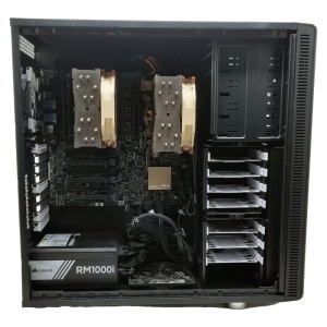Calculator Workstation Incomplet Fractal Design Define R5, ASUS Z10PE-D8 WS, 2x Intel Xeon E5-2640 v4 2.40GHz, 128GB DDR4 ECC, Corsair RM1000i 1000W, Blu-ray Combo ASUS - Img 3