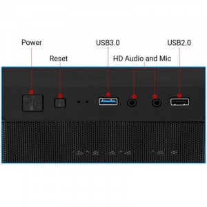Carcasa Gaming Aerocool CS-107 V2 Black, MiniTower, USB 3.0, Panou transparent - Img 7