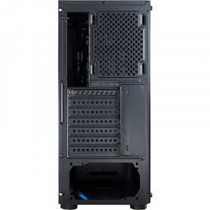 Carcasa Inter-Tech CXC2 Black, USB 3.0, Vent. incluse 3x 120mm LED Albastru - Img 2