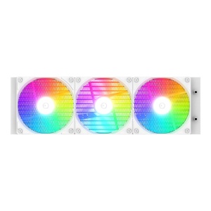 Cooler procesor cu lichid cu display ID-Cooling SL360 XE alb iluminare aRGB - Img 2