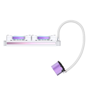 Cooler procesor cu lichid ID-Cooling Pinkflow 240 Diamond Purple iluminare aRGB - Img 2