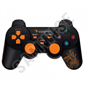 GamePad Gaming Dragon War, G-PC-002, Dual Shock, negru - Img 1