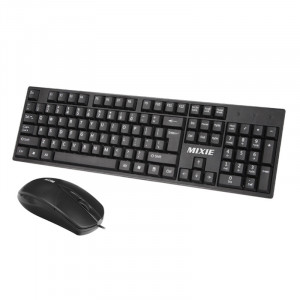 Kit tastatura + mouse Mixie X70, Negru, Design ergonomic - Img 3