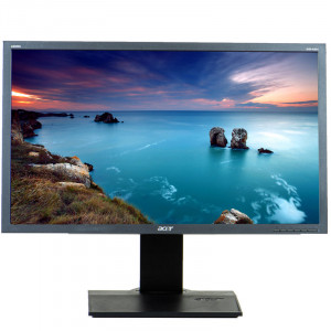 Monitor 24" LCD Acer B243H, Grad A, 1920 x 1080, 2ms, VGA, DVI, Cabluri Incluse - Img 1