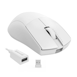 Mouse gaming wireless bluetooth si cu fir Redragon K1ng Lite 1K alb - Img 2