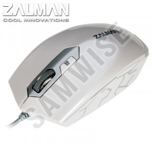 Mouse Zalman ZM-M130C White, 2400 dpi, Wired, USB - Img 1