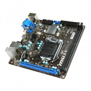Placa de baza MSI H81i, Intel H81, 4th gen, 2x DDR3, SATA III, DVI, VGA, HDMI, mITX - Img 3