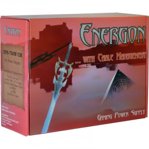Sursa Inter-Tech Energon CM 750W, Modulara, 8x SATA, 2x 6+2 PCI-E, 3x Molex, Vent 120 mm, PFC Activ - Img 4