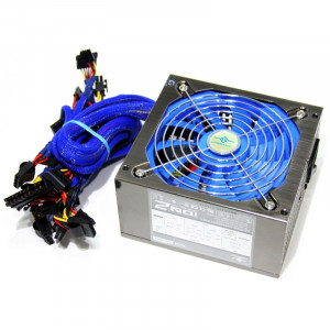 Sursa VANTEC 600W VAN600N, 4 x SATA, 2 x PCI-Express, Ventilator 135mm, PFC - Img 1