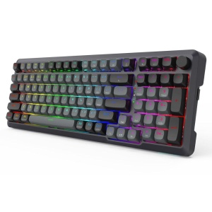 Tastatura gaming mecanica Bluetooth cu si fara fir Redragon Bragi Pro neagra cu gri - Img 2