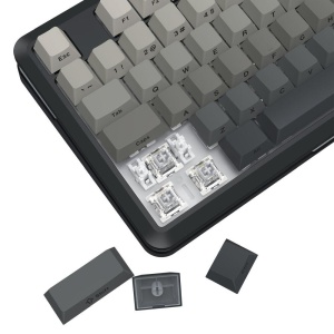Tastatura gaming mecanica Bluetooth cu si fara fir Redragon Wildslash Pro neagra cu gri degrade iluminare RGB - Img 4
