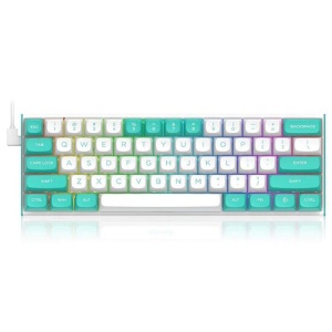 Tastatura gaming mecanica Redragon Fidd alba iluminare RGB