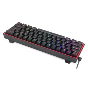 Tastatura gaming mecanica Redragon Fizz neagra iluminare RGB switch-uri rosii - Img 4
