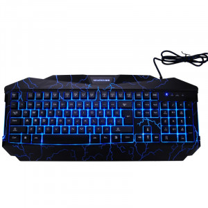 Tastatura Gaming Newmen GL800, iluminata LED, Taste multimedia, Open Box - Img 1