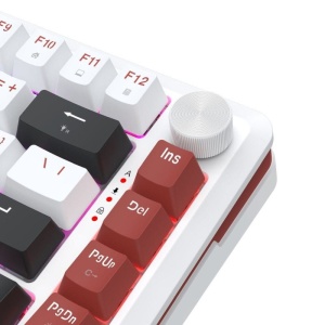 Tastatura Gaming Redragon Stormhunter Alba RGB Switch-uri Magnetice Redragon Roz Mecanica, Open Box - Img 3