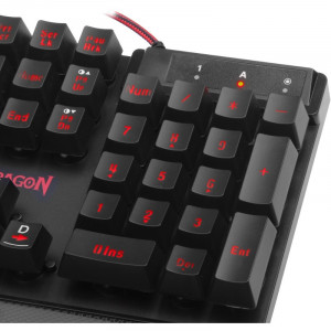 Tastatura Gaming Redragon Yaksa Black K505-BK, Iluminare LED, Open Box - Img 3
