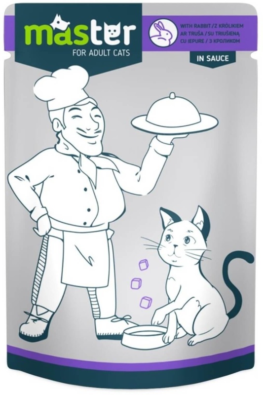 Master Cat - Hrana umeda profesionala - Iepure - 80g