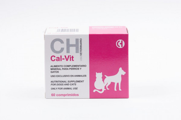 CAL-VIT - Calciu pentru caini si pisici - 60 cpr.