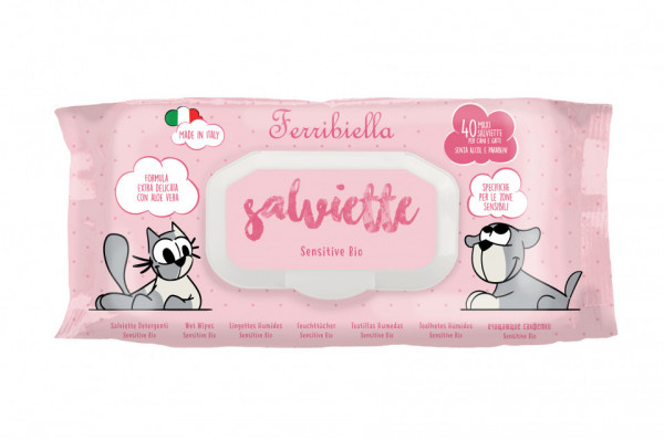 Servetele umede Ferribiella - Sensitive BIO - 40buc.