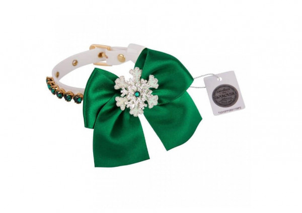 Zgarda Snowflake - 25cm - Verde