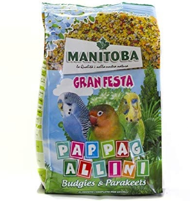 Manitoba Gran Festa Pappagallini - Hrana completa pentru perusi - 500g