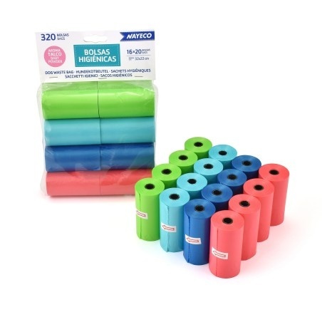 Pungi igienice parfumate – 16 role x 20buc.