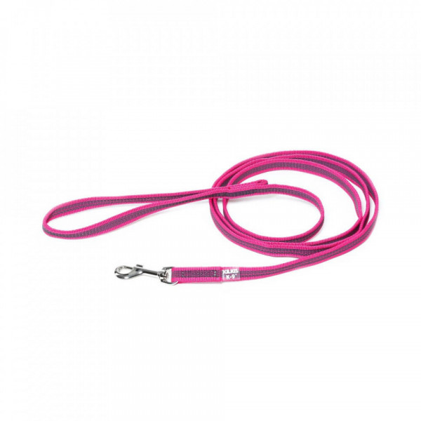 Lesa JK9 Color & Gray, antiderapanta, cu maner - 14mmx2m - Roz