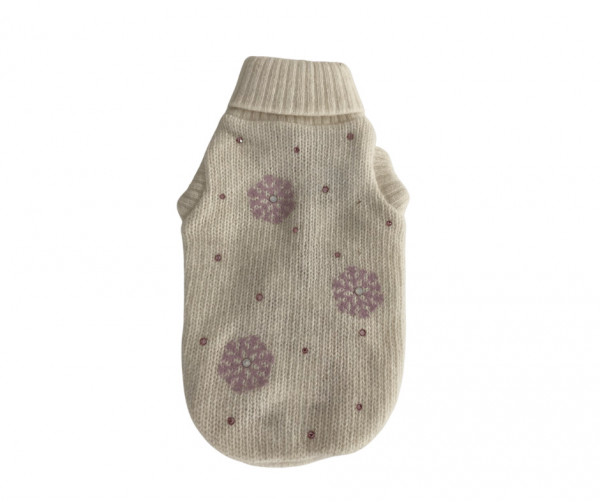 Pulover Romantic Snowflake - XS - Roz