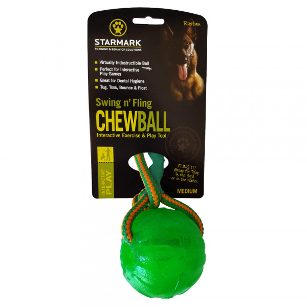 Minge distribuitoare cu snur Chew Ball Starmark - Marimea M