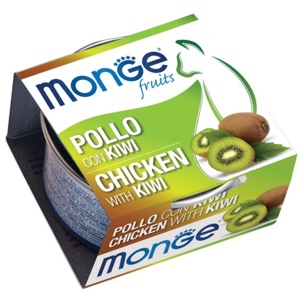 Monge Fruits Cat - Hrana umeda super-premium - Pui si Kiwi - 80g
