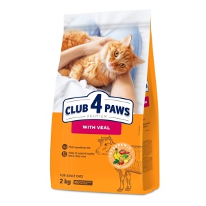 Club 4 Paws Cat - Hrana uscata premium - Vita - 2kg