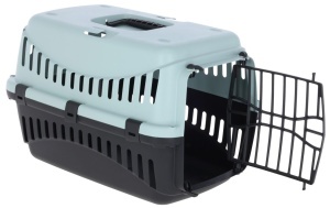 Cusca transport plastic - Bordo - 45 x 30 x 30 cm - Albastru - Img 3
