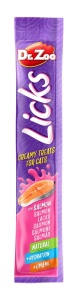 Dr. Zoo Licks - Snack cremos pentru pisici - Somon - 4 x 15g - Img 2