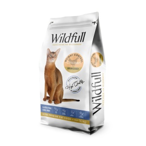 Wildfull Cat Sterilized, Light - Hrana uscata ultra-premium - Pui - 10kg