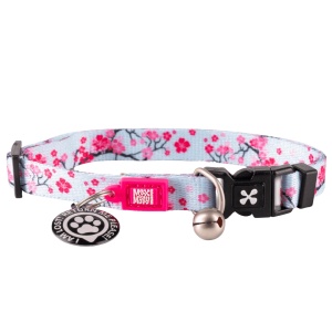 Zgarda pisici Max & Molly Smart ID - Cherry Bloom
