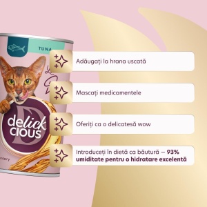 Delickcious Cat - Bautura cu Ton - 140g - Img 2