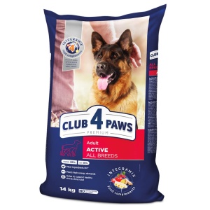 Club 4 Paws Active Adult All Breeds - Hrana uscata premium - Pui - 14kg