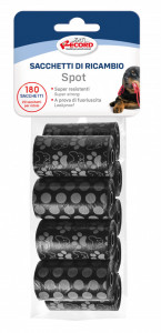 Pungi igienice pentru caini - set 9 role x 20 buc. - Negru - Img 1