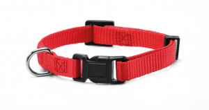 Zgarda nylon - 2.5 cm - Rosu