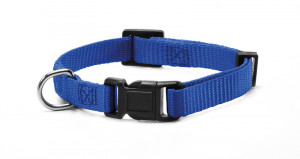 Zgarda reglabila, nylon - 2.0cmx40-53cm - Albastru