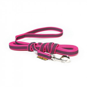 Lesa JK9 Color & Gray, antiderapanta, cu maner - 20mmx5m - Roz