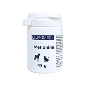 Micromed Vet L-Metionina - 45g - Supliment pentru suport urinar la caini si pisici