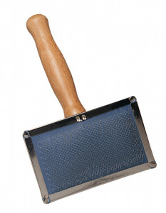 Tesala inox - maner lemn - Marime M - 13x11.5cm - Img 1
