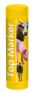Top Marker Galben - 60ml - Creion pentru marcaj temporar la porci, ovine si bovine