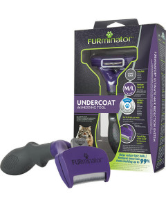 Trimmer profesional Furminator pisici, blana lunga - M-L - Img 1